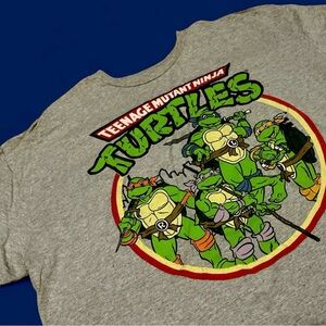 Nickelodeon Gray Teenage Mutant Ninja Turtles Tee